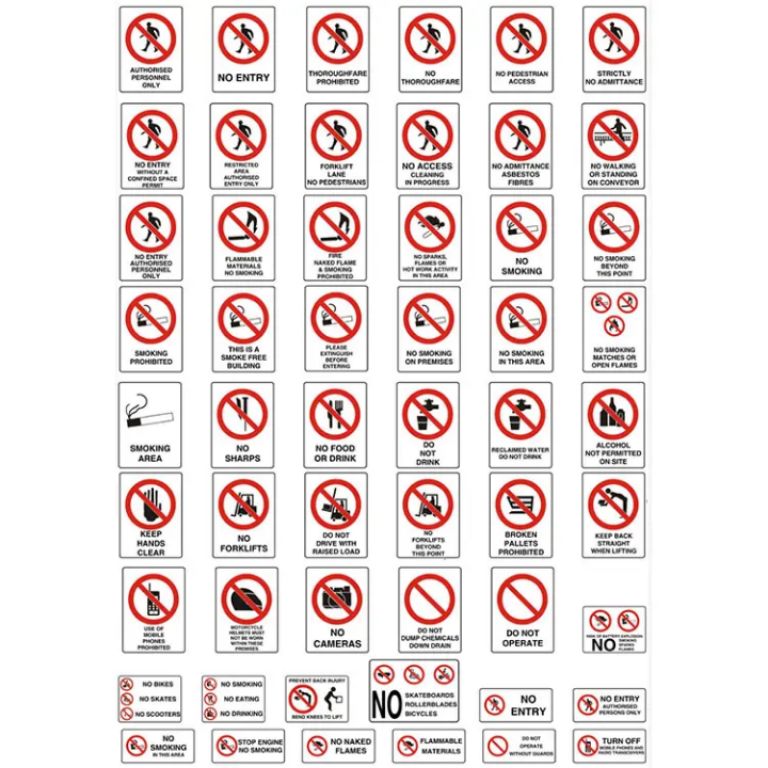 Warning signs 60cm*60cm by Hiphen solutions