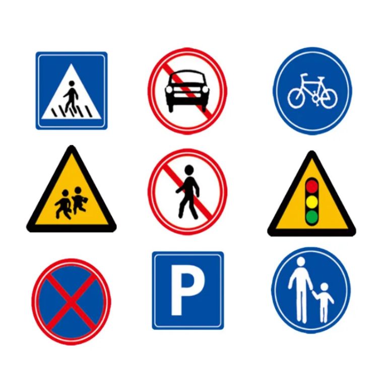 Roadway information sign 60cm*60cm by Hiphen solutions