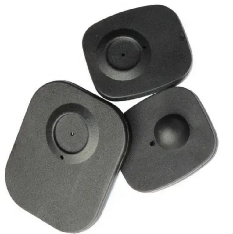 Black clothing security mini hard tag by Hiphen solutions