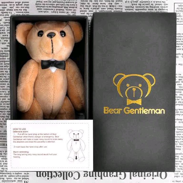 Bear 130db gentleman personal self-defense alarm by Hiphen solutions