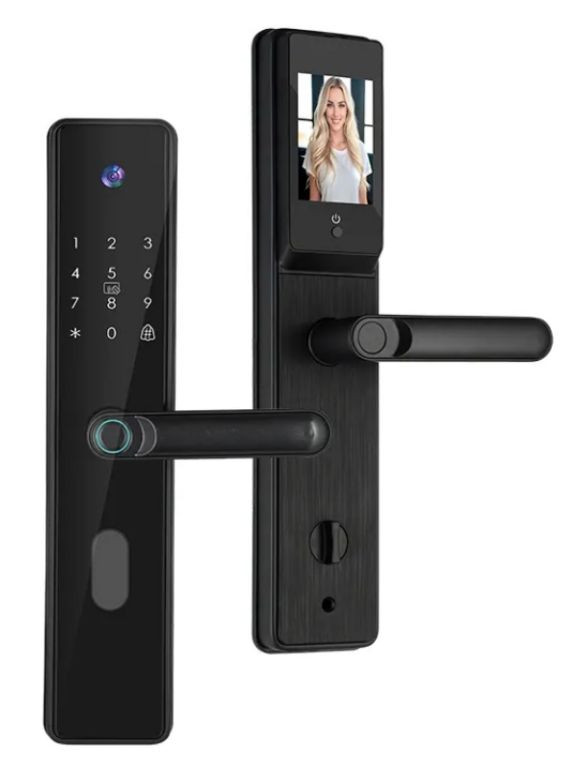 Black Alphar A1 automatic smart door lock by Hiphen solutions