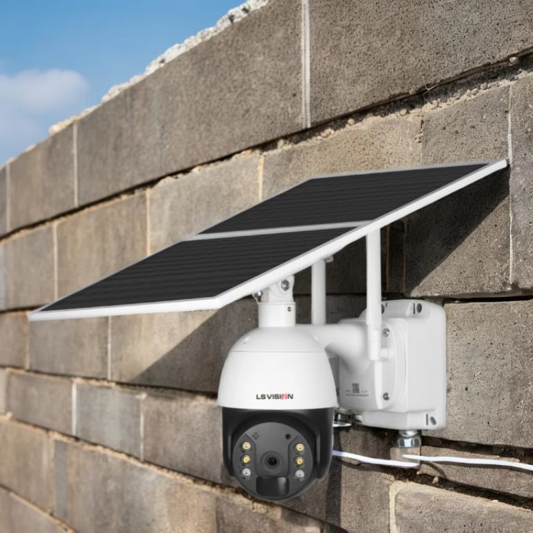 Single Lens Solar-Powered Security Camera with 4G and Motion Detection by Hiphen solutions