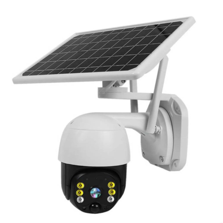 4G LTE Solar Camera with Single Lens and Built-In 10,800mAh Battery by Hiphen solutions