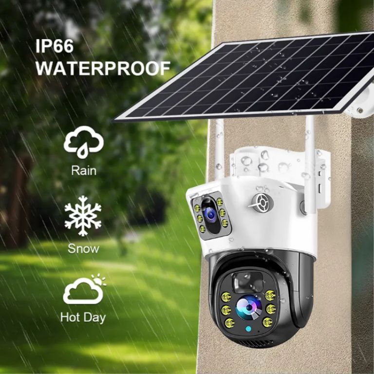 Wireless Solar-Powered 4G Camera with HD Lens and Large Battery by Hiphen solutions