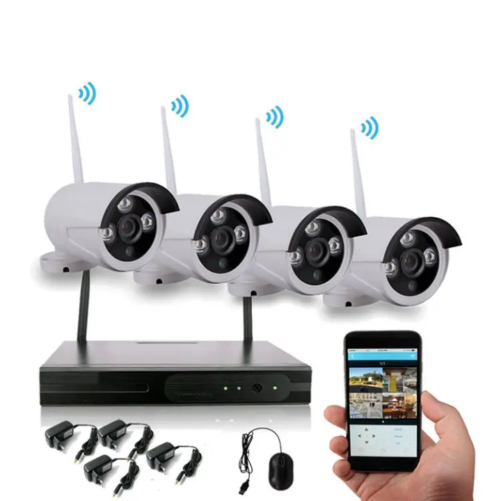 HomeShield 4CH 720P Wireless Surveillance Kit by Hiphen solutions