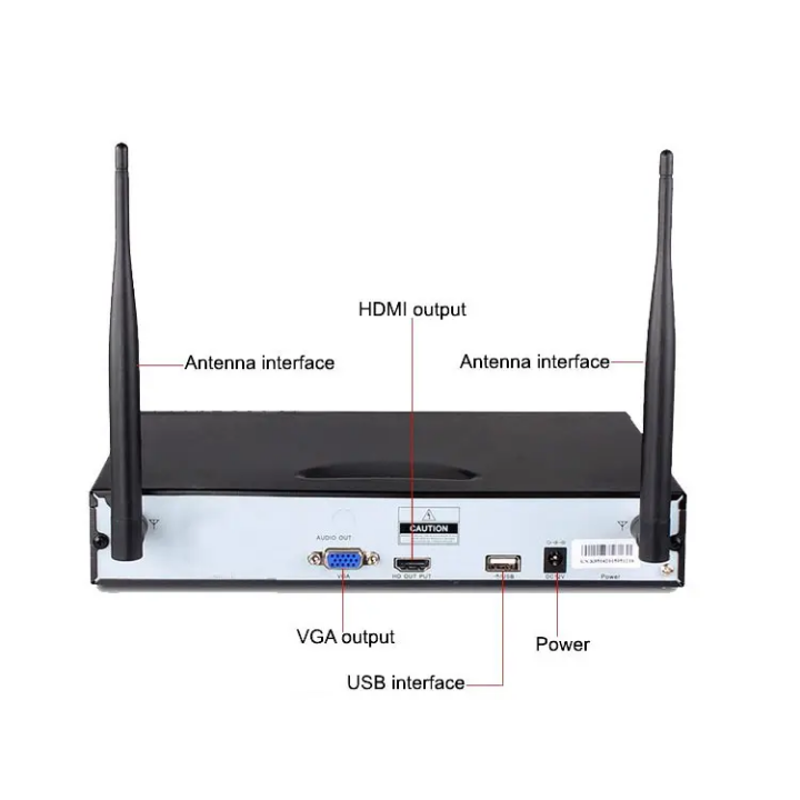 Accurate 4CH 720P Wireless Security System by Hiphen solutions