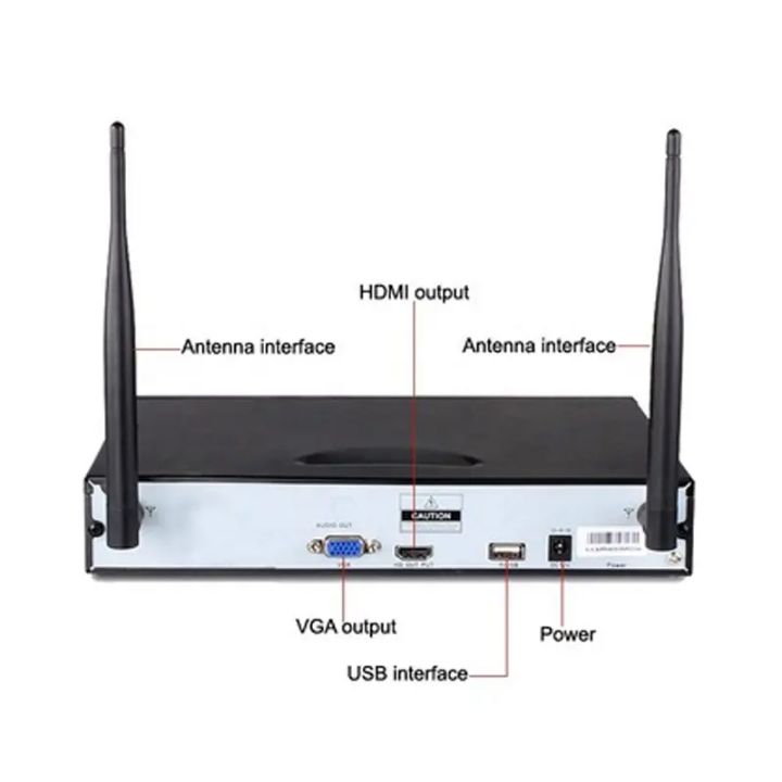 ShieldEye 4CH 720P Wireless NVR Kit by Hiphen solutions