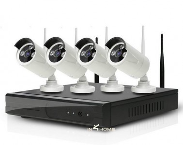 High quality HD 4CH 720P Wireless NVR 4 Camera Kit by Hiphen solutions