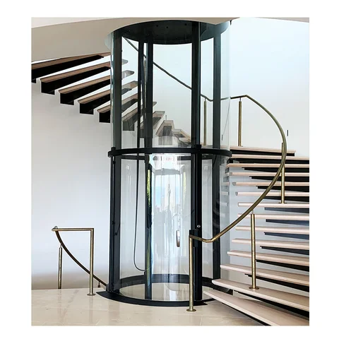 Three-Floor Glass Capsule Lift for Residences by Home lift elevator