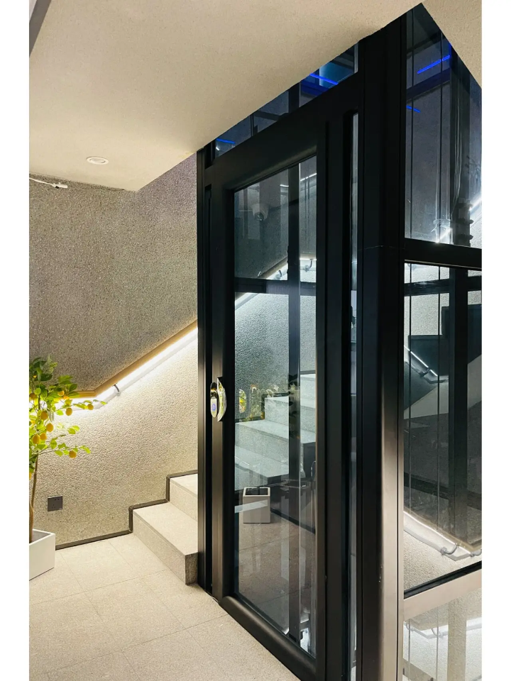 Four-Stop Electric Home Elevator by Home lift elevator