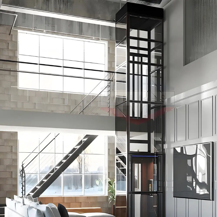 Capsule-Shaped 3-Floor House Elevator by Home lift elevator