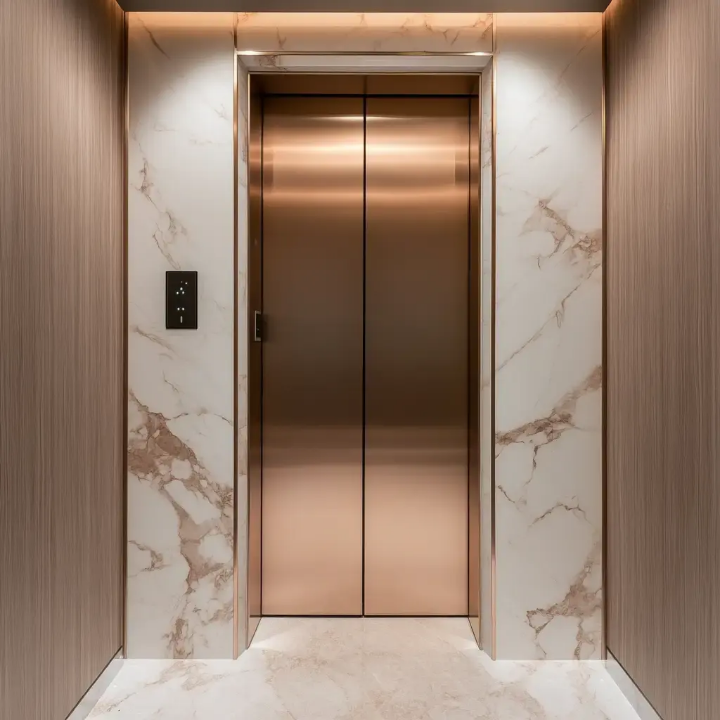 3-Level 320kg Passenger Elevator in Brushed Steel by Home lift elevator