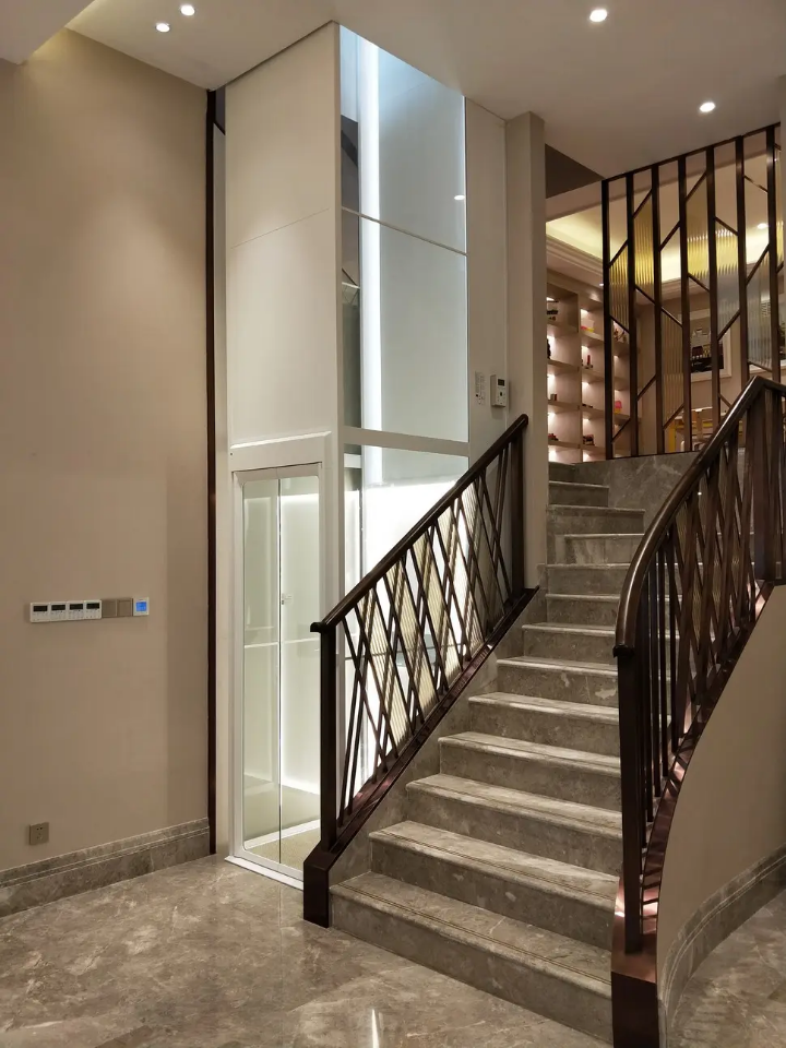 4-Floor Gearless Hydraulic Villa Elevator by Home lift elevator