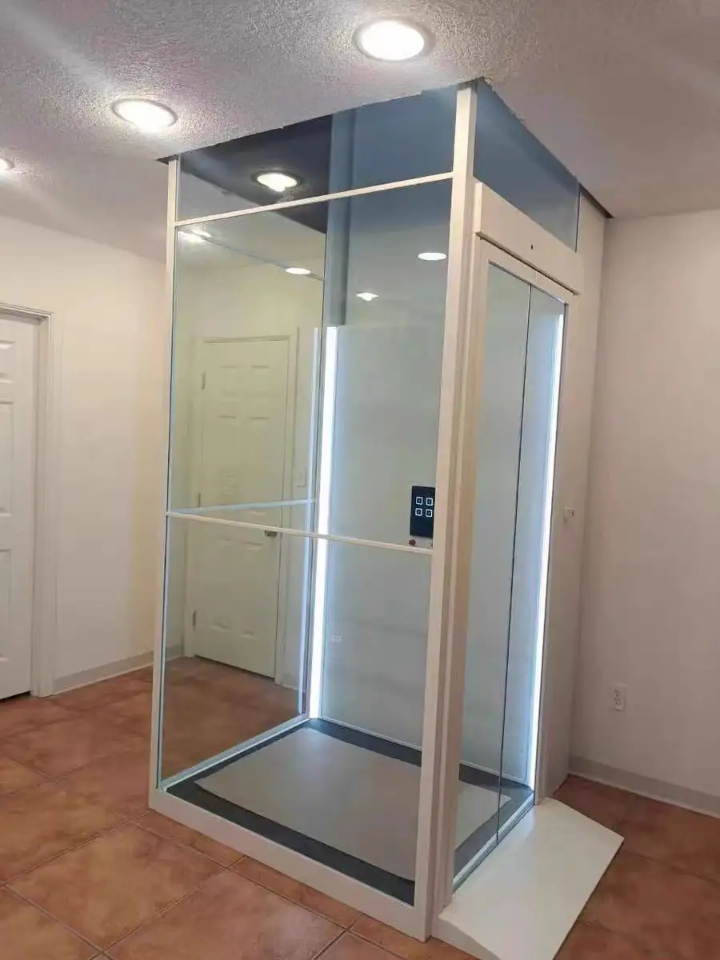 4-Stop Commercial Stainless Elevator by Home lift elevator