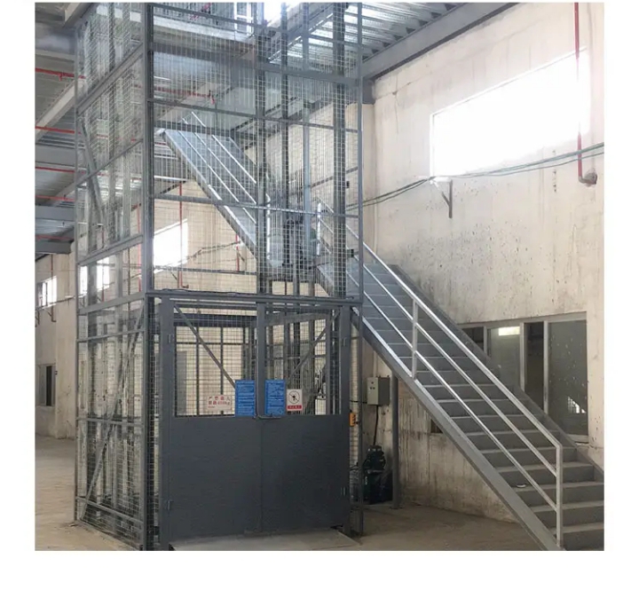 Small Footprint 1000kg Hydraulic Cargo Hoist by Home lift elevator