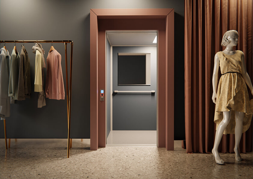 Compact Vertical Lift for Public Use by Home lift elevator