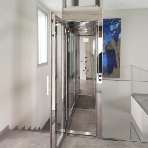 Low-Noise Gearless 4 Stop Hydraulic Lift by Home lift elevator