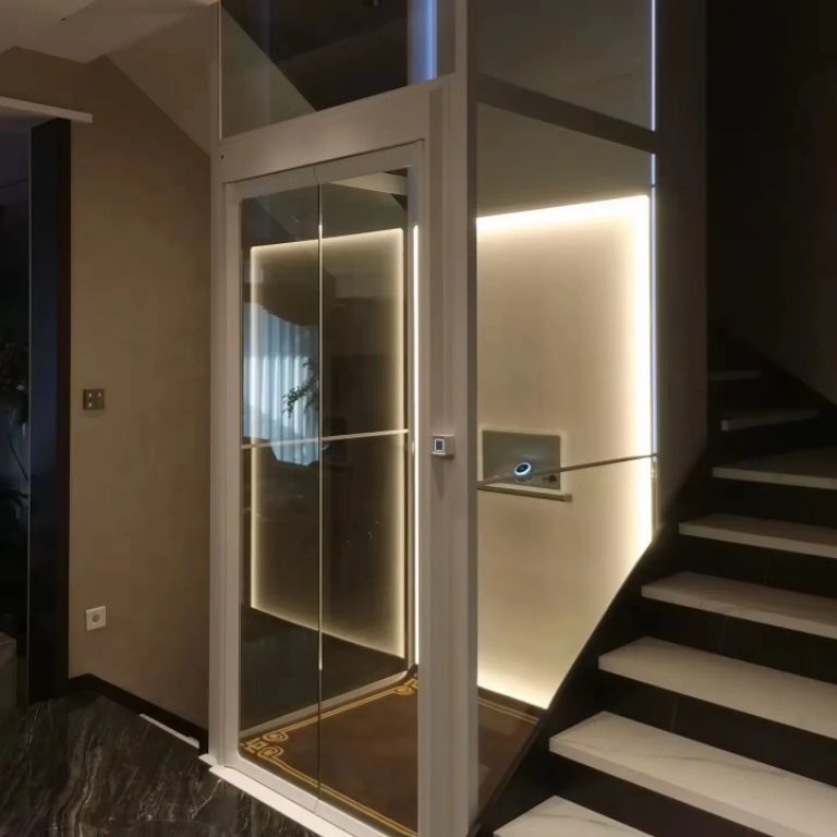 Residential Hydraulic Elevator – 3 Stops, 2 Passengers by Home lift elevator