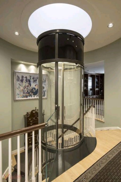 Compact Circular Vertical Home Lift by Home lift elevator