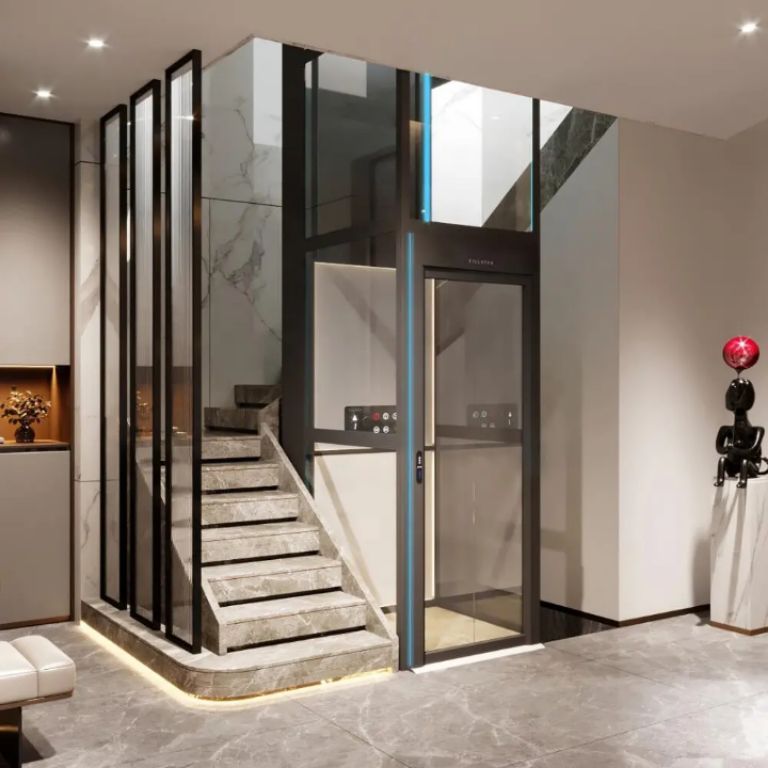 Rugged Cabin Hoist Lift by Home lift elevator