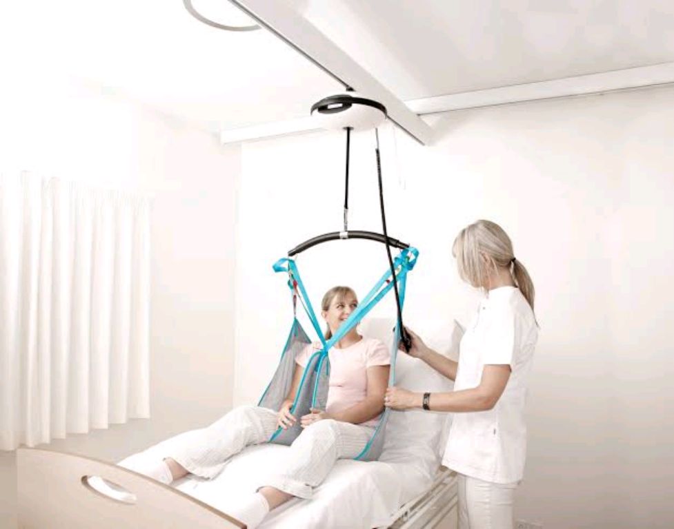Overhead patient transfer system by Home lift elevator