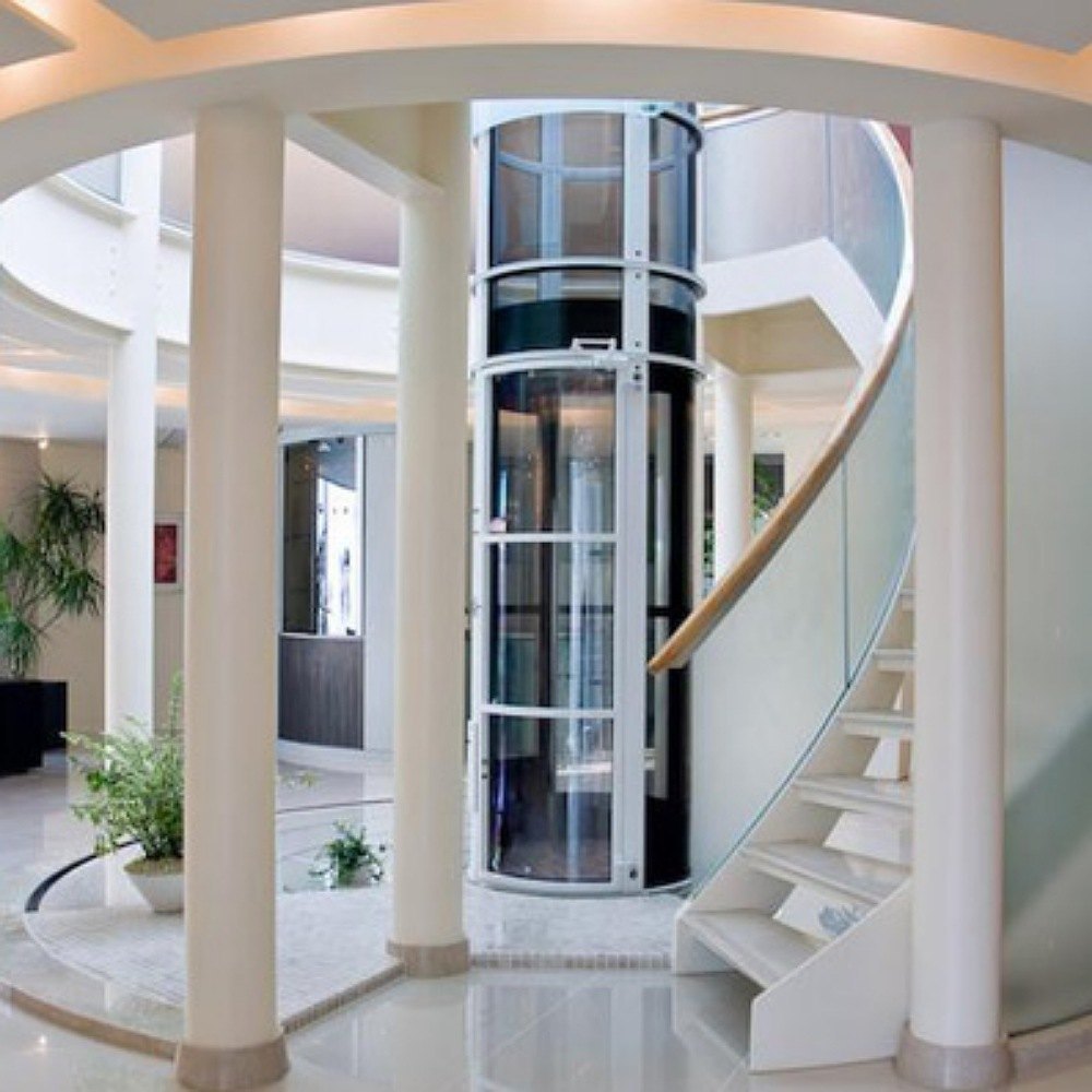 Contemporary Capsule Elevator – 3 Residential Floors by Home lift elevator