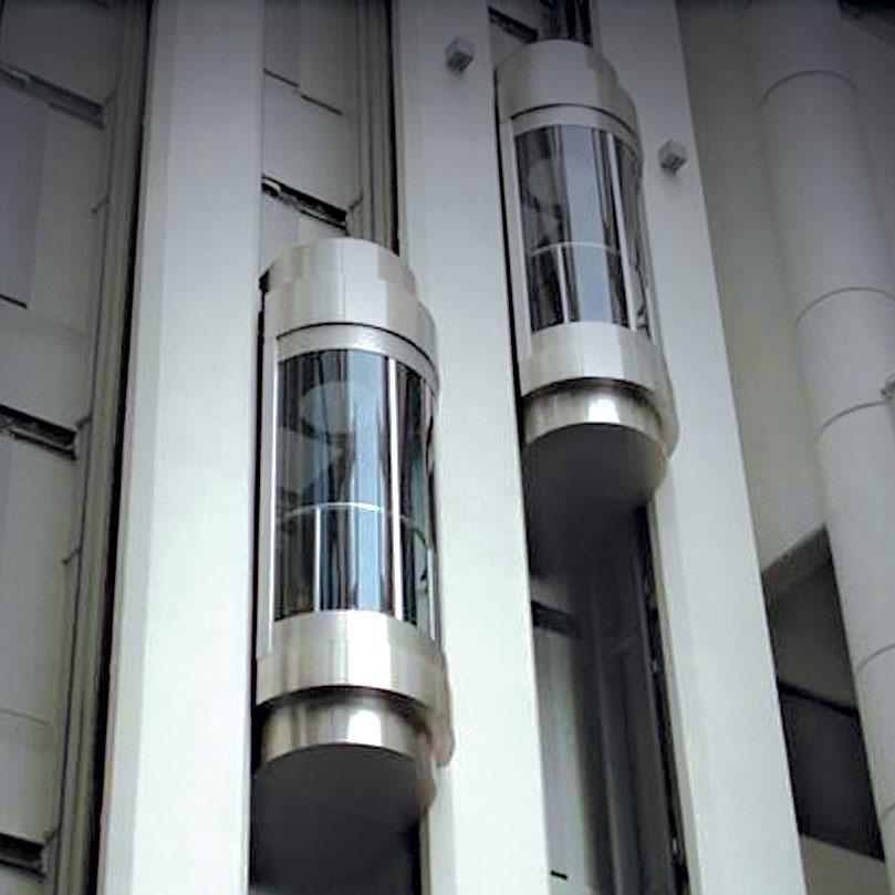 3-Stop Vertical Capsule Transport for Homes by Home lift elevator