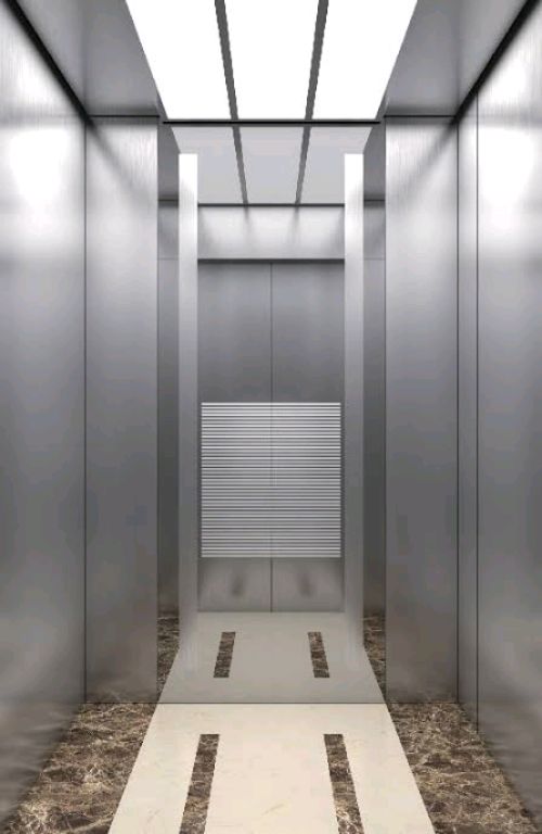 8 Floor 8 Passenger 630kg Lift System in Stainless Steel by Home lift elevator