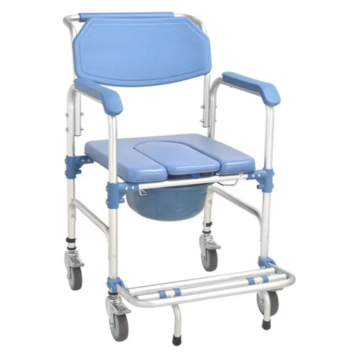 Swivel Wheel Commode Chair by Scantrik