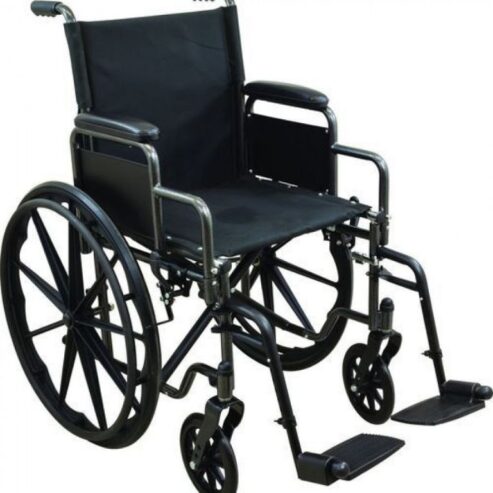Mobile Commode Transport Chair by Scantrik