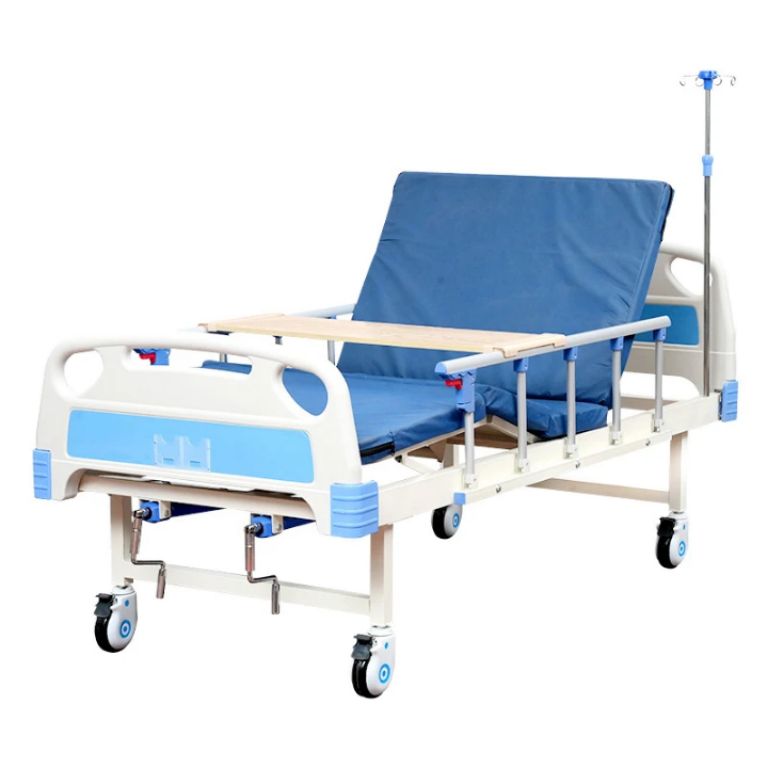 Medical bed with back and knee adjustment by Scantrik