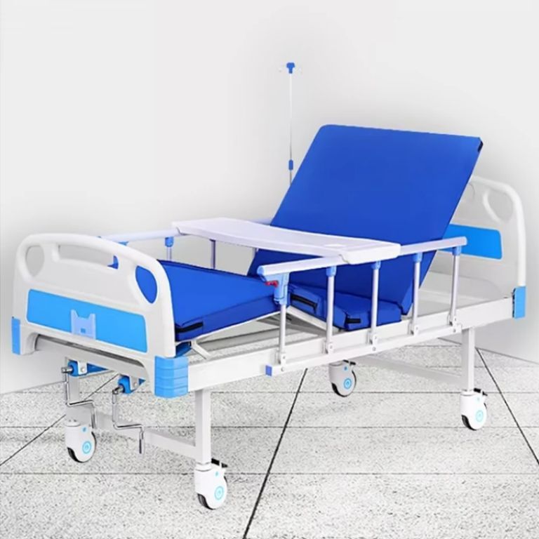 Double crank care bed by Scantrik