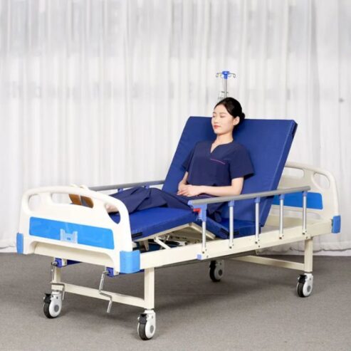 Two-crank back and knee support bed by Scantrik