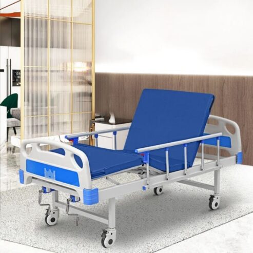 Double crank manual hospital bed by Scantrik
