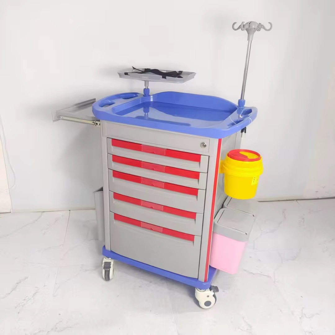 Anesthesia stainless steel drug hospital trolley in Nigeria by Scantrik