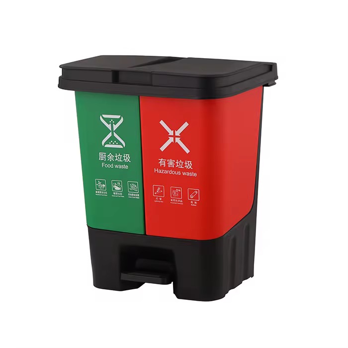 Plastic Double Sided Pedal Bin in Nigeria by Scantrik