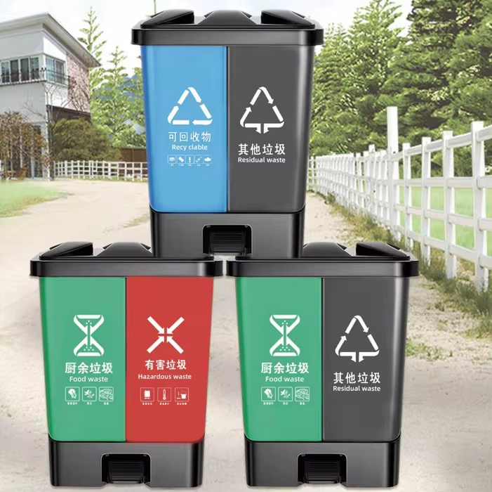 Double Sided Pedal Bin for Hospitals in Nigeria by Scantrik