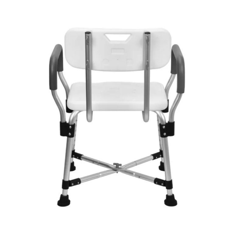 Shower chair with black rest & crossed base for sale in Nigeria by Scantrik