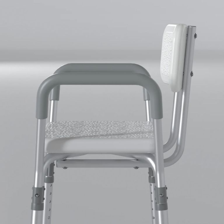 Shower chair with black rest & crossed base in Port Harcourt Nigeria by Scantrik
