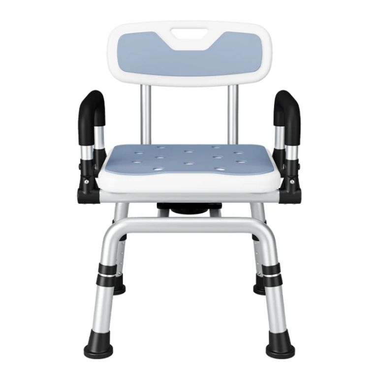 Shower chair with black rest & crossed base distributor in Nigeria by Scantrik