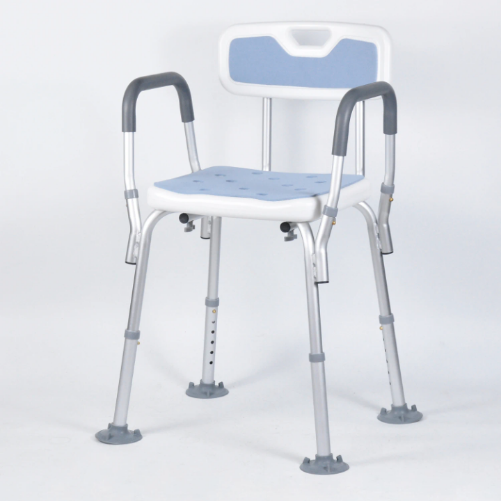 Shower Chair with Backrest with Blue Spong Mat seller in Nigeria by Scantrik