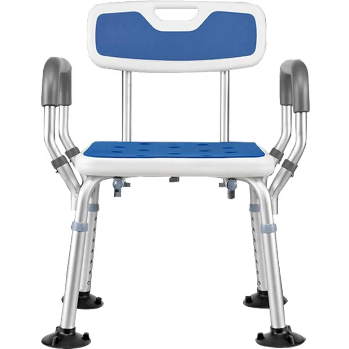 Shower Chair with Backrest with Blue Spong Mat installer in Nigeria by Scantrik