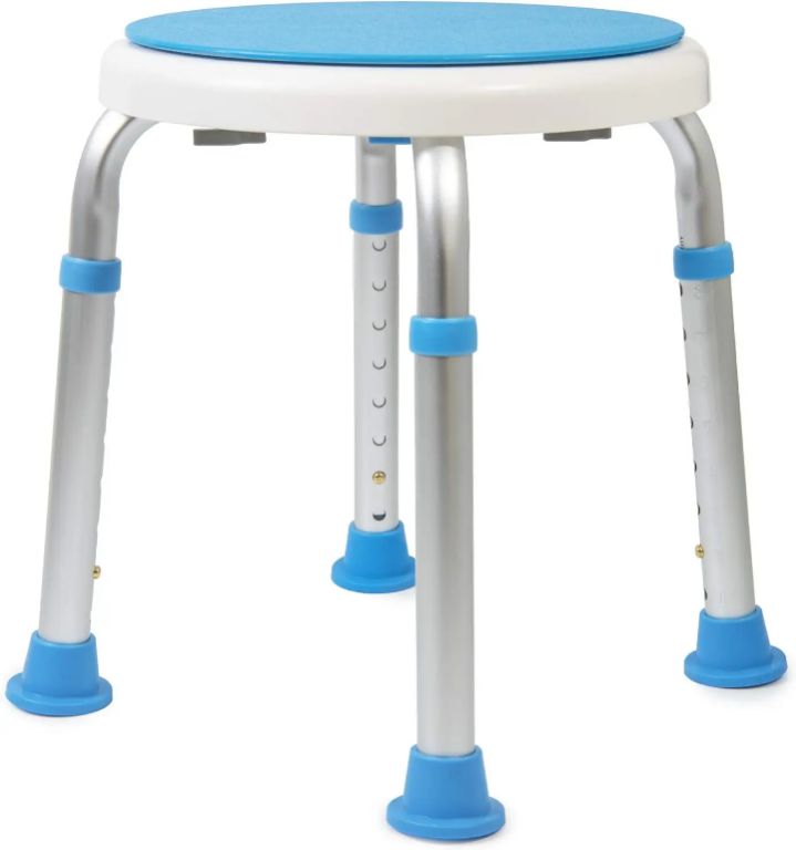 Rotatable Shower Chair without back rest for patients in Nigeria by Scantrik