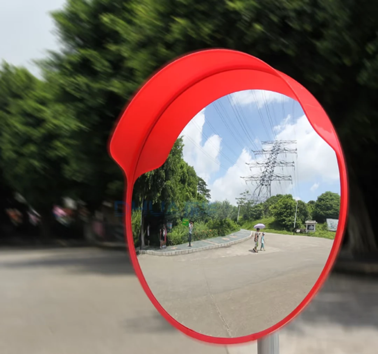 80cm acrylic convex safety mirror for road safety in Nigeria by Hiphen