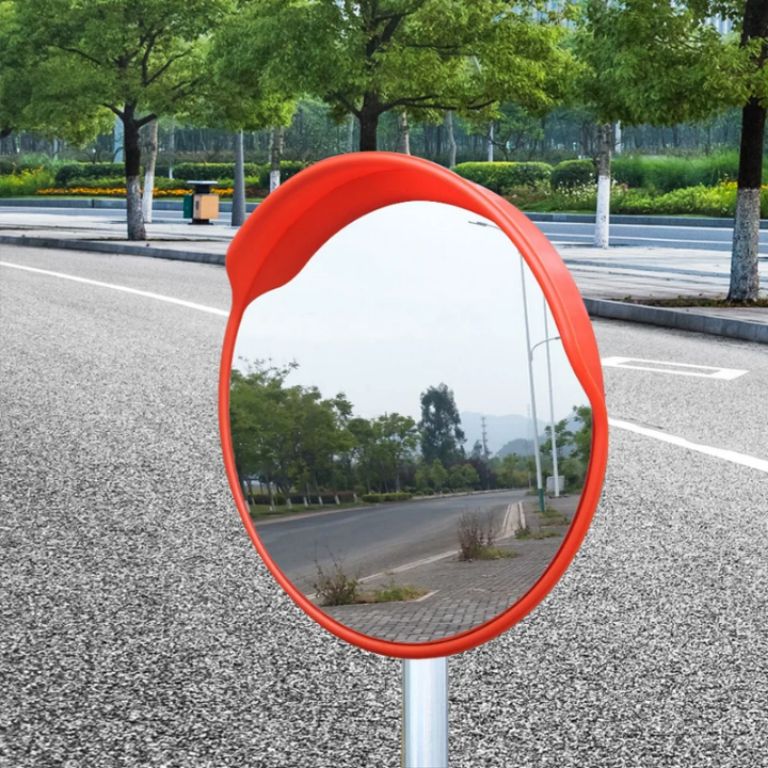 80cm acrylic convex safety mirror installer in Nigeria by Hiphen