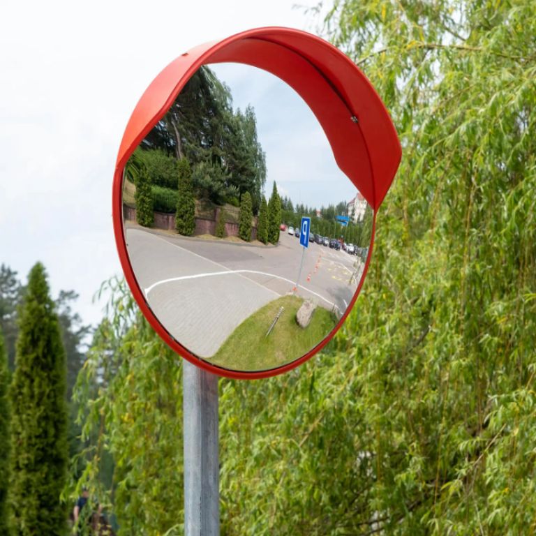80cm acrylic convex safety mirror for warehouse in Nigeria by Hiphen