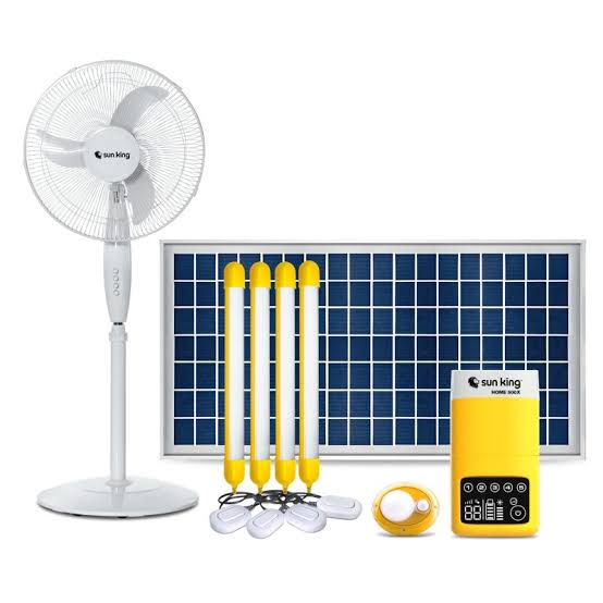 Sun King HomePlus Max + Pedestal Fan Bundle Maintenance and Support in Abuja By Lumett