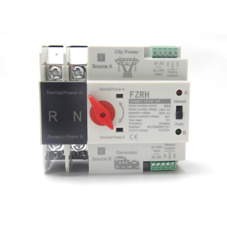 Geya 100A Automatic Transfer Changeover Switch W2R-4P Single Phase/3Phase by Lumett