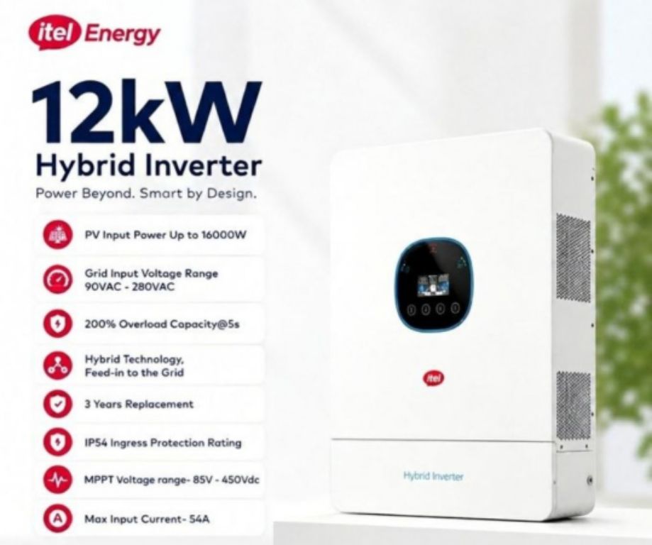 Itel Energy 12KW 16000W PV Input 48V IPV-12K48U Hybrid Inverter by Lumett