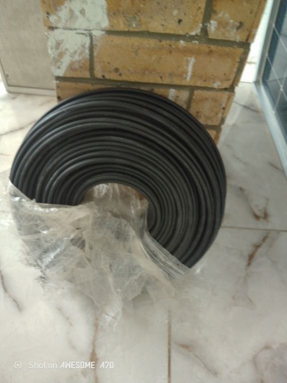 Galaxy Solar PV DC Cable 2 Core x 4mm – 100 Metre Roll Black